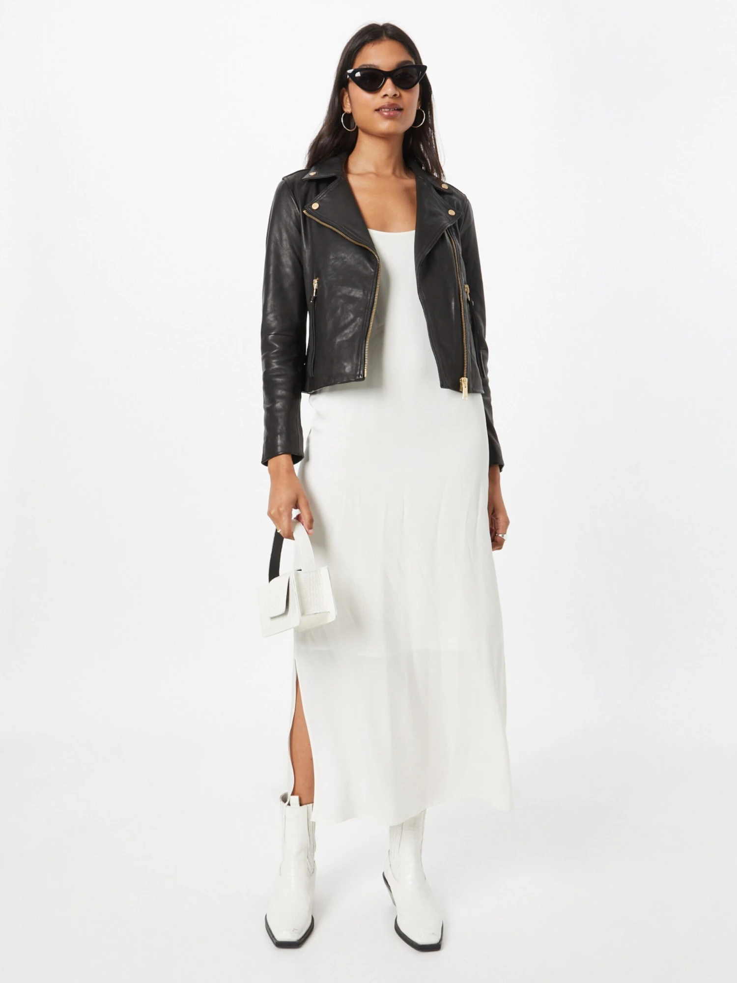 AllSaints Leren Jassen Tussenjas DALBY Dames Zwart 8 AllSaints Leren Jassen Tussenjas DALBY Dames Zwart - Afbeelding 6