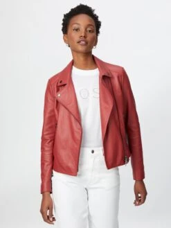 BOSS ORANGE Leren Jassen Tussenjas Saleli Dames Karmijnrood 9 BOSS ORANGE Leren Jassen Tussenjas Saleli Dames Karmijnrood -Schmuddelwedda Winkel 0667d4bcc011ed78a677aba6d19010ce