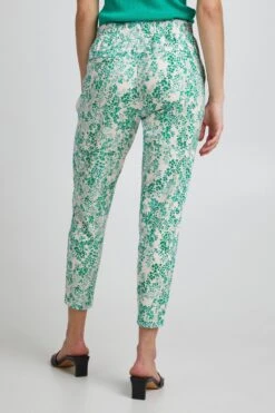 ICHI Bandplooibroeken Tapered Bandplooibroek IHKATE Dames Groen -Schmuddelwedda Winkel 07be349826d628946bf4ebbb58a27b61