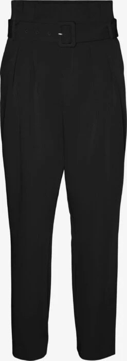 Vero Moda Bandplooibroeken Tapered Bandplooibroek Dames Zwart