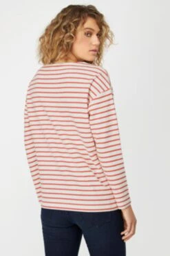 Sweatshirts Sweatshirt Dames Oranje / Wit -Schmuddelwedda Winkel 09b8de408ed31a63e7be39716fa141b8