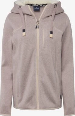 Outdoor Jassen Fleece Jas Dames Beige