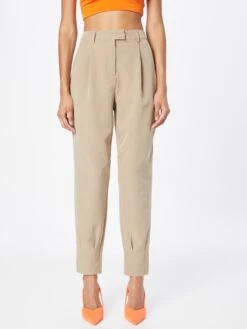 Vero Moda Bandplooibroeken Regular Bandplooibroek Dames Beige -Schmuddelwedda Winkel 120c999e31629f3f5034b007bbe22c48