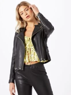 Maze Leren Jassen Tussenjas Chrystal Dames Zwart -Schmuddelwedda Winkel 18ab9cb3eb7186566d710f5adf84e92c