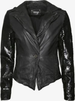 Maze Leren Jassen Tussenjas Taos Dames Zwart