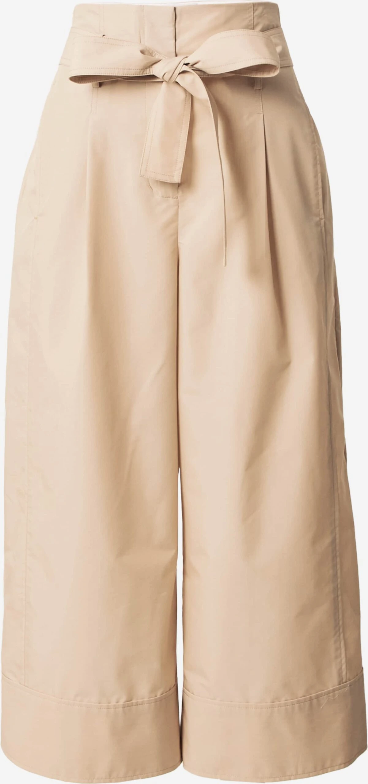 3.1 Phillip Lim Bandplooibroeken Wide Leg Bandplooibroek Dames Kaki 3 3.1 Phillip Lim Bandplooibroeken Wide Leg Bandplooibroek Dames Kaki