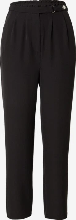 Schmuddelwedda Winkel 26 About You Bandplooibroeken Tapered Bandplooibroek Meline Dames Zwart