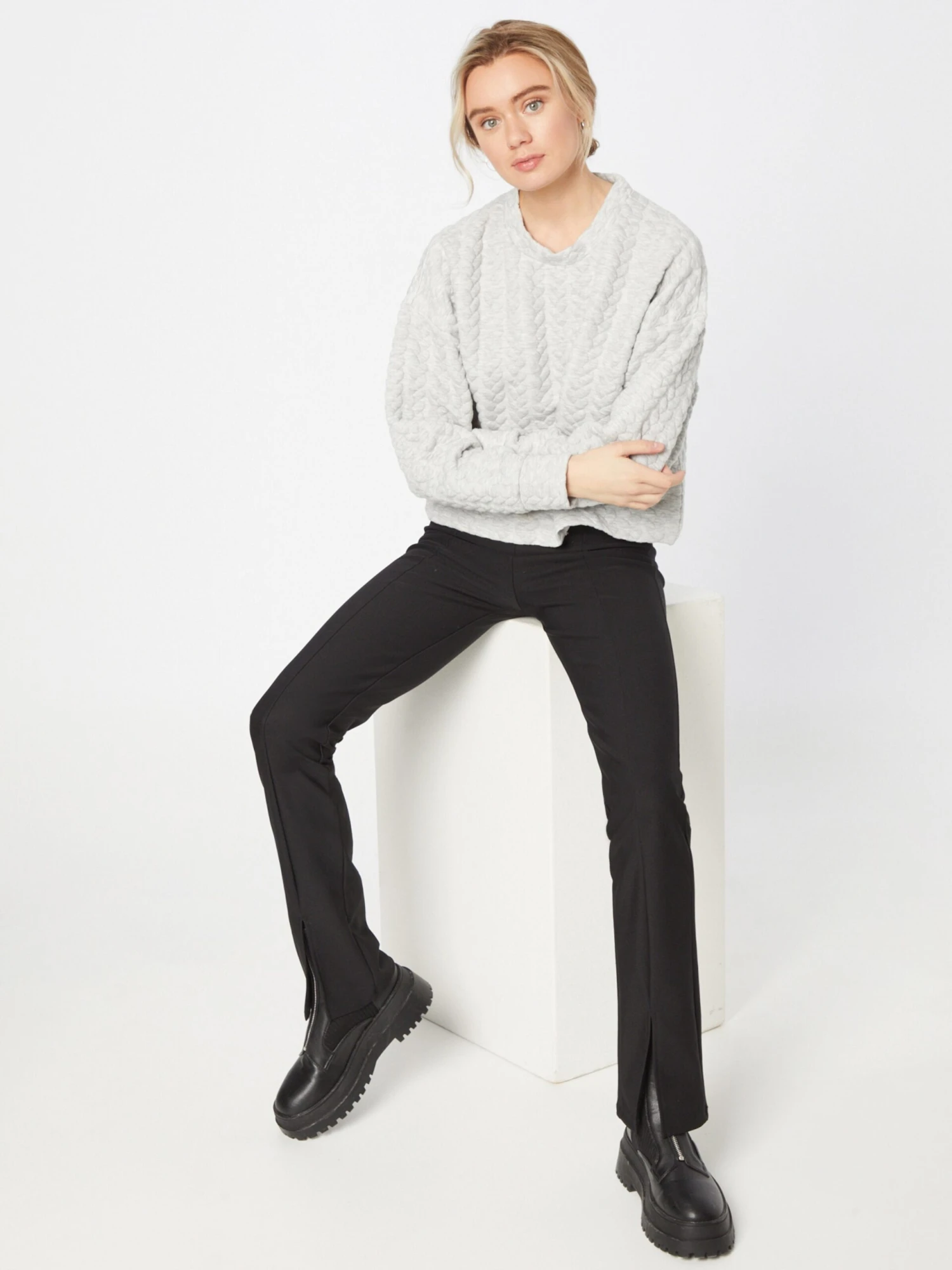 Vila Sweatshirts Sweatshirt Kamili Dames Grijs Gemêleerd 6 Vila Sweatshirts Sweatshirt Kamili Dames Grijs Gemêleerd - Afbeelding 4