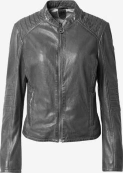 GIPSY Leren Jassen Tussenjas Dames Grijs