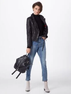 Maze Leren Jassen Tussenjas Heart Dames Zwart -Schmuddelwedda Winkel 29031e34b7152428c90123feca31a78c