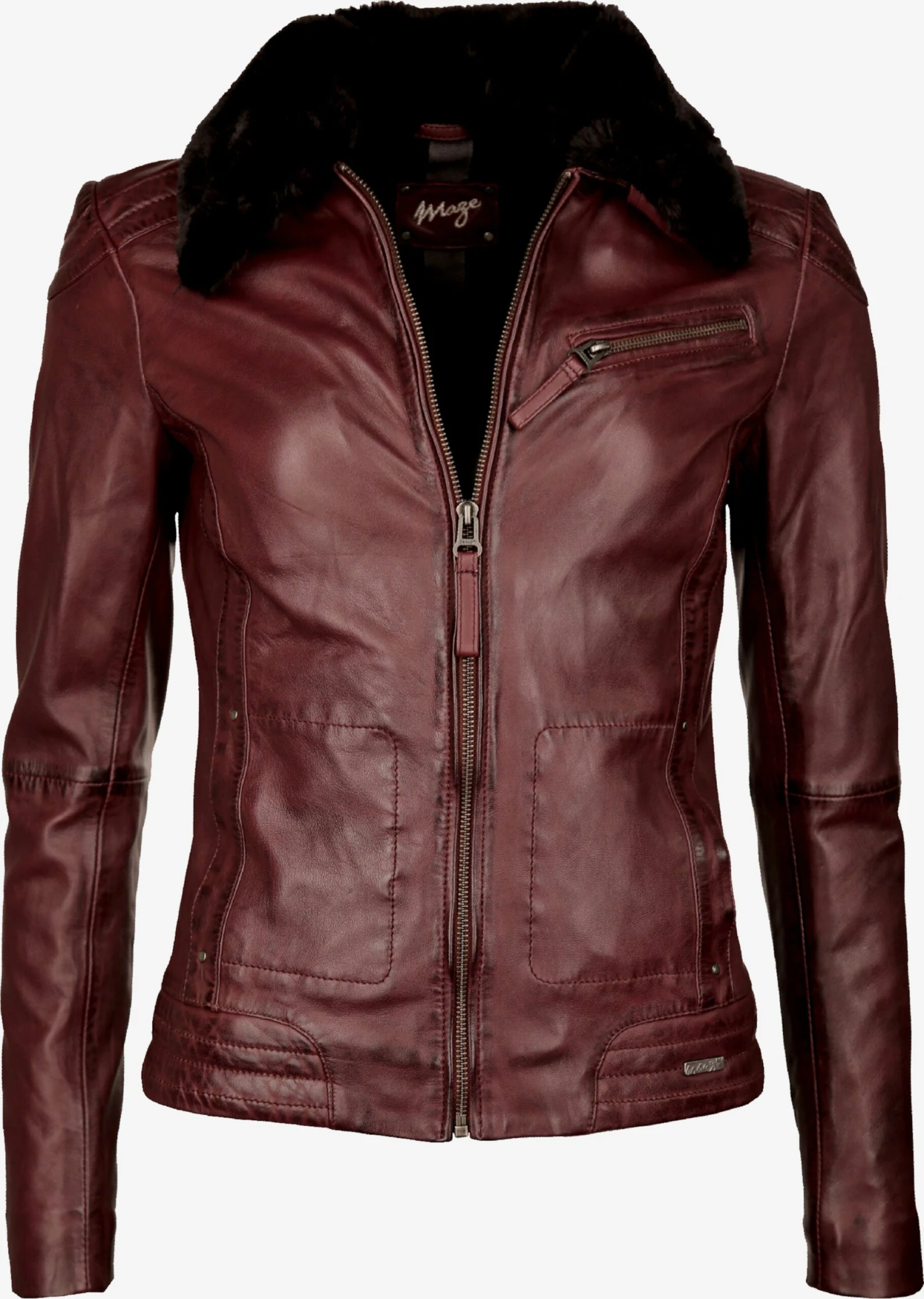 Maze Leren Jassen Tussenjas Morelia Dames Gemengde Kleuren 3 Maze Leren Jassen Tussenjas Morelia Dames Gemengde Kleuren