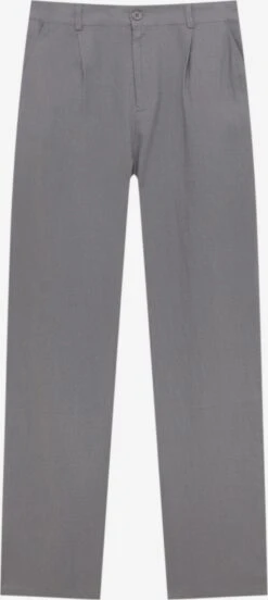 PULL & BEAR Bandplooibroeken Regular Bandplooibroek Dames Grijs