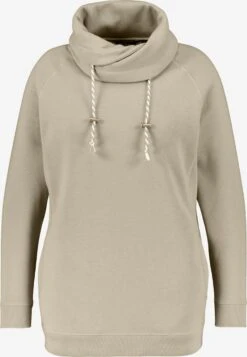 Ulla Popken Sweatshirts Sweatshirt Dames Beige