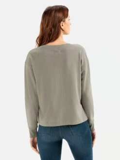 Camel Active Sweatshirts Sweatshirt Dames Taupe / Basaltgrijs -Schmuddelwedda Winkel 381c94086e9798ce3ff18bb53ec3fa81