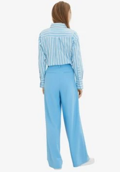 TOM TAILOR Denim Bandplooibroeken Wide Leg Bandplooibroek Dames Hemelsblauw -Schmuddelwedda Winkel 3a7da1db9a28dddf97b53a3c8e59398f