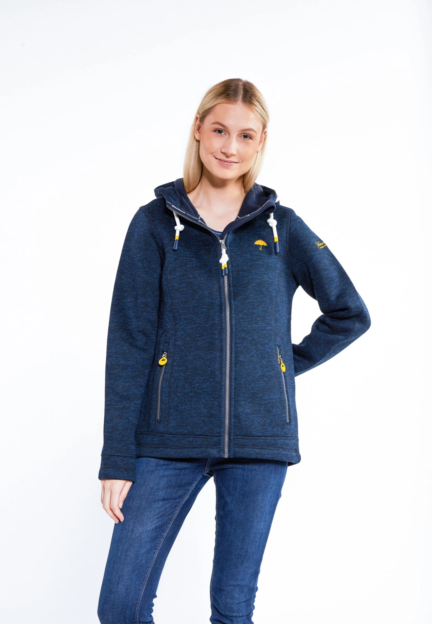 Schmuddelwedda Outdoor Jassen Fleece Jas Dames Marine 4 Schmuddelwedda Outdoor Jassen Fleece Jas Dames Marine - Afbeelding 2
