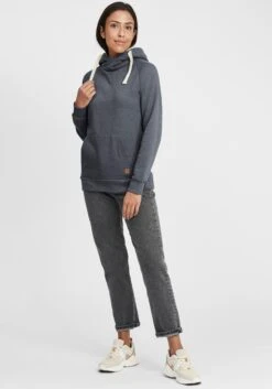 OXMO Hoodies Sweatshirt Julia Dames Duifblauw -Schmuddelwedda Winkel 3c43eb92ebae35ffbeb099a4a58d304e