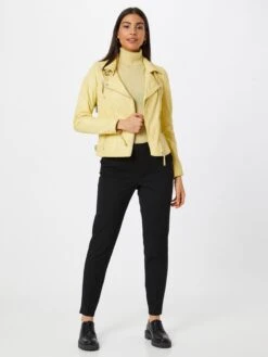 Freaky Nation Leren Jassen Tussenjas Dames Lichtgeel -Schmuddelwedda Winkel 45c1a5330a449b36f695935db8210a16