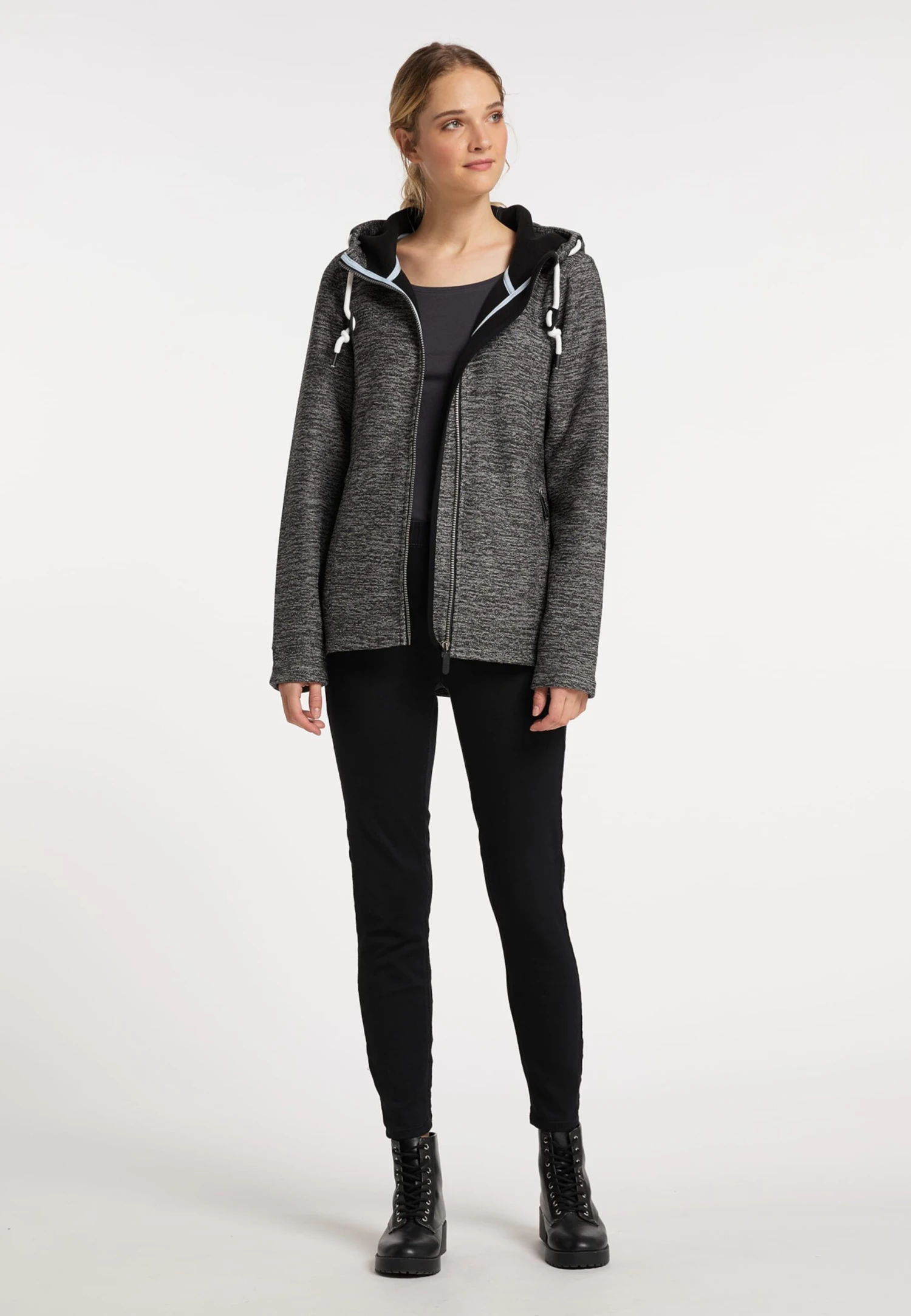 ICEBOUND Outdoor Jassen Fleece Jas Dames Grijs Gemêleerd 6 ICEBOUND Outdoor Jassen Fleece Jas Dames Grijs Gemêleerd - Afbeelding 4