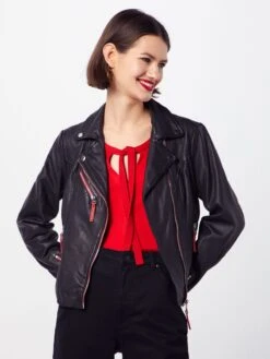 Maze Leren Jassen Tussenjas Amur Dames Zwart -Schmuddelwedda Winkel 4980724a9a280b2b02a82b8dd90e3fba