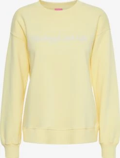 Sweatshirts Sweatshirt Dames Citroengeel