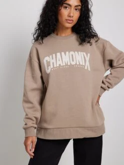 NA-KD Sweatshirts Sweatshirt Dames Lichtbruin