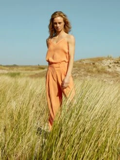 Bandplooibroeken Wide Leg Bandplooibroek Jule Dames Oranje -Schmuddelwedda Winkel 5848dc85b7e6fccb53f38d6b878c9bb0