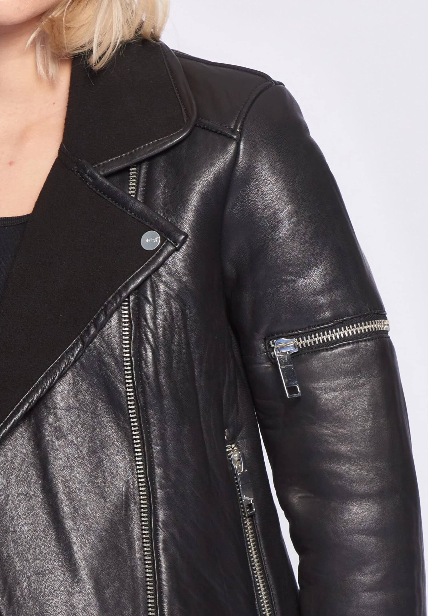 Maze Leren Jassen Tussenjas 4201910 Dames Zwart 8 Maze Leren Jassen Tussenjas 4201910 Dames Zwart - Afbeelding 6