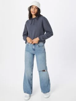 Pieces Hoodies Sweatshirt Chilli Dames Duifblauw -Schmuddelwedda Winkel 59f088292523585996d5f82089d1f35a