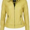 Maze Leren Jassen Tussenjas Marcie Dames Citroengeel -Schmuddelwedda Winkel 610256d93e5a7c9417166ebd3bd872fc