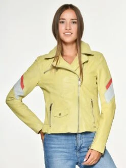 Maze Leren Jassen Tussenjas Reedley Dames Geel -Schmuddelwedda Winkel 63767cdda2664e5c364dd28a6b22710b