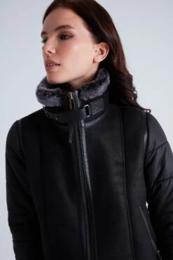 Leren Jassen Tussenjas EMMA Dames Zwart -Schmuddelwedda Winkel 646137fb218e7be9ee1c79835241c141