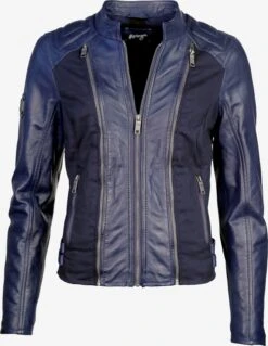 Maze Leren Jassen Tussenjas Gaia Dames Blauw