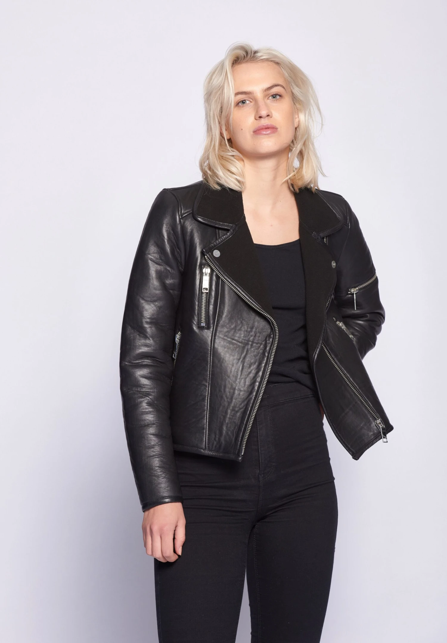 Maze Leren Jassen Tussenjas 4201910 Dames Zwart 6 Maze Leren Jassen Tussenjas 4201910 Dames Zwart - Afbeelding 4