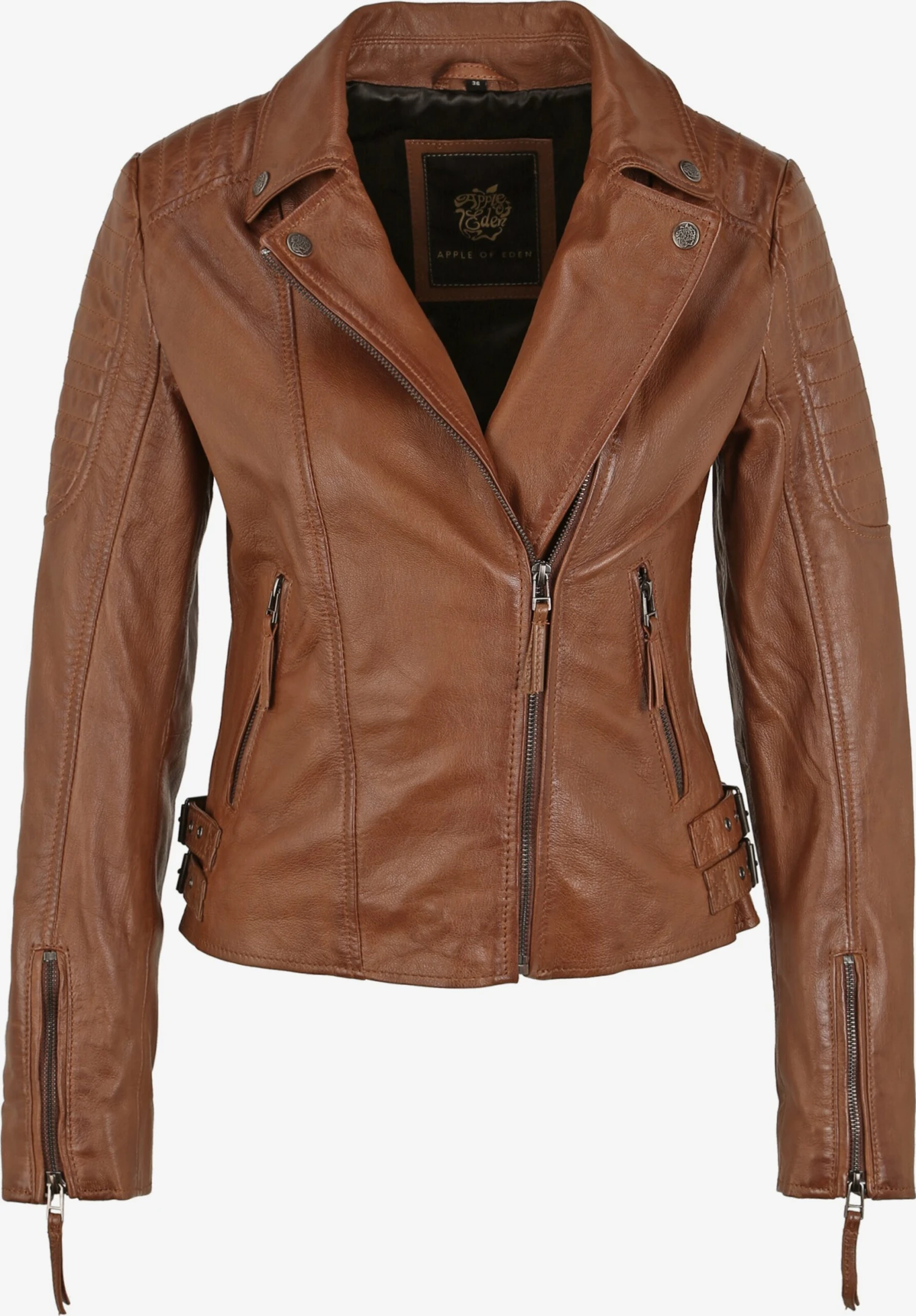 Apple Of Eden Leren Jassen Tussenjas JADE Dames Bruin 3 Apple Of Eden Leren Jassen Tussenjas JADE Dames Bruin