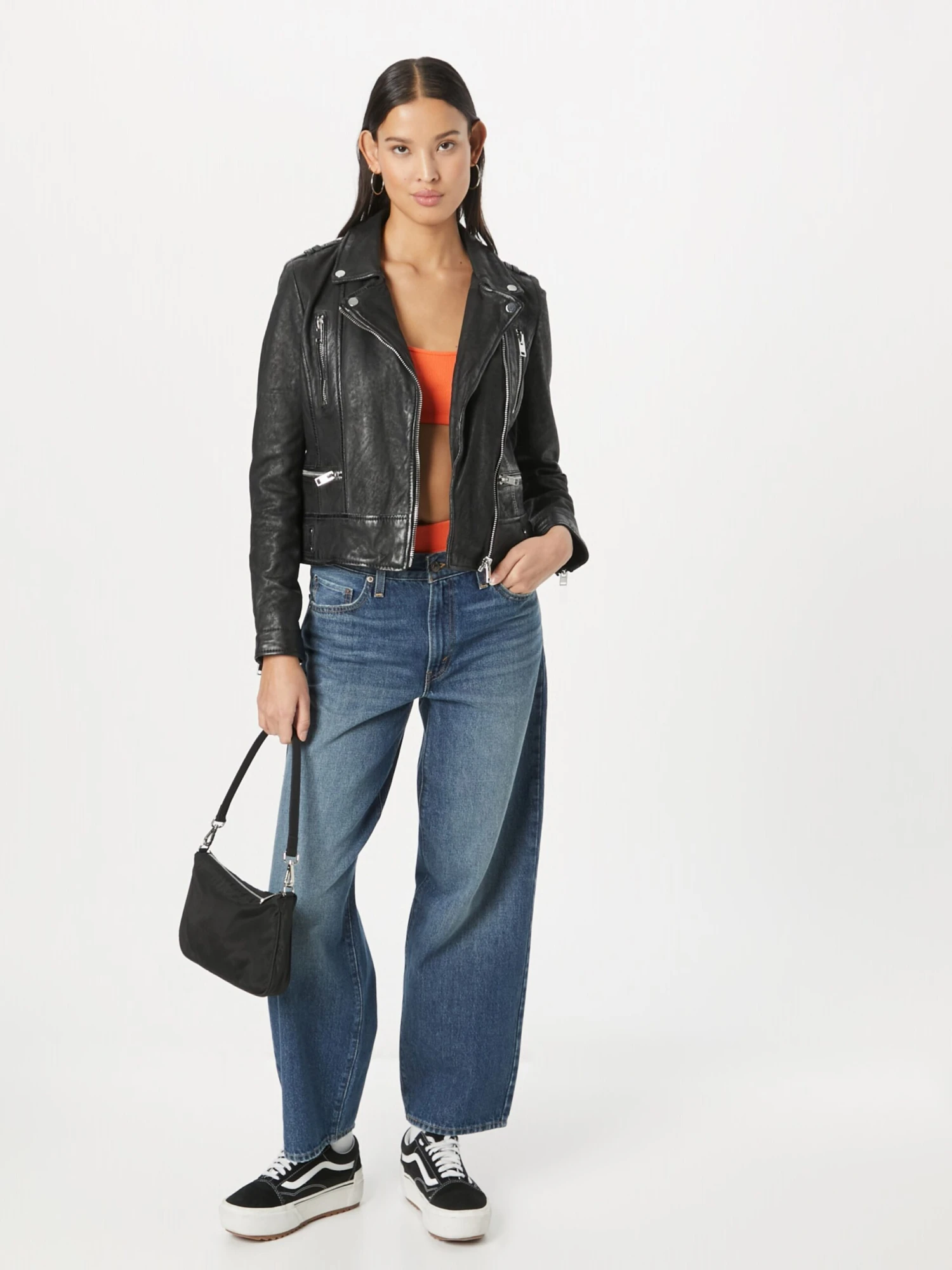 GIPSY Leren Jassen Tussenjas Cona Dames Zwart 7 GIPSY Leren Jassen Tussenjas Cona Dames Zwart - Afbeelding 5