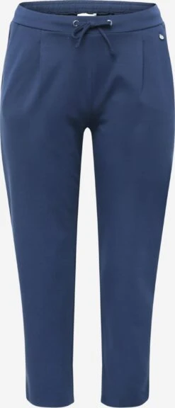Bandplooibroeken Slimfit Bandplooibroek STRETCH Dames Navy