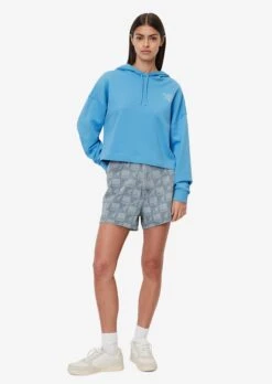 Marc O'Polo DENIM Hoodies Sweatshirt Dames Lichtblauw -Schmuddelwedda Winkel 89291eed93baf85995cef42b48b22a8f