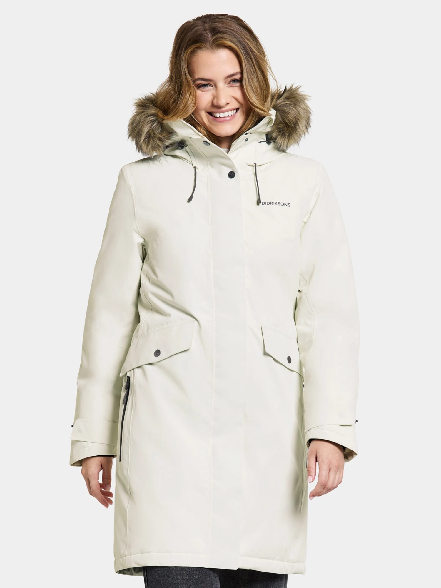 DIDRIKSONS Outdoor Jassen Functionele Jas ERIKA Dames Wit 5 DIDRIKSONS Outdoor Jassen Functionele Jas ERIKA Dames Wit - Afbeelding 3