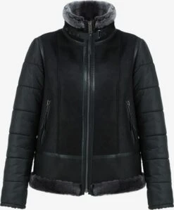 Leren Jassen Tussenjas EMMA Dames Zwart