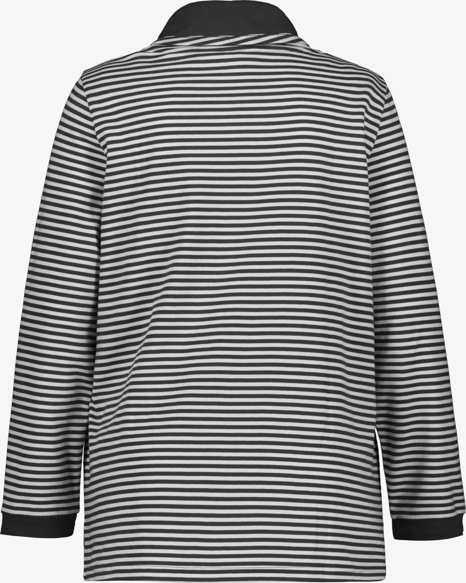 Ulla Popken Sweatshirts Sweatshirt Dames Zwart / Wit 4 Ulla Popken Sweatshirts Sweatshirt Dames Zwart / Wit - Afbeelding 2
