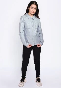 Maze Leren Jassen Tussenjas Dames Lichtblauw -Schmuddelwedda Winkel 903634783ce120150b150f13d71a6b40