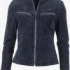 Mustang Leren Jassen Tussenjas Ryana Dames Blauw -Schmuddelwedda Winkel 91e3edc41f80a9df92a3d78a8727248a