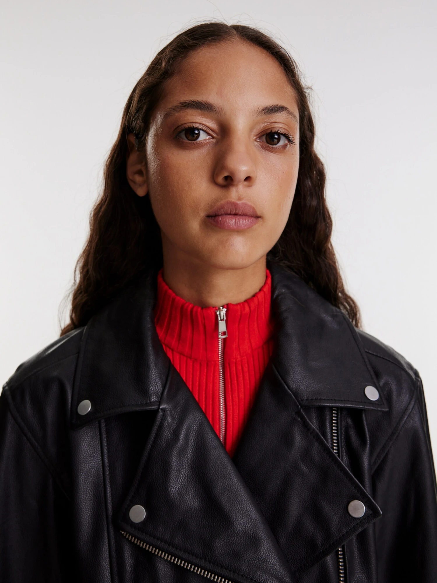 EDITED Leren Jassen Tussenjas Jakoba Dames Zwart 4 EDITED Leren Jassen Tussenjas Jakoba Dames Zwart - Afbeelding 2