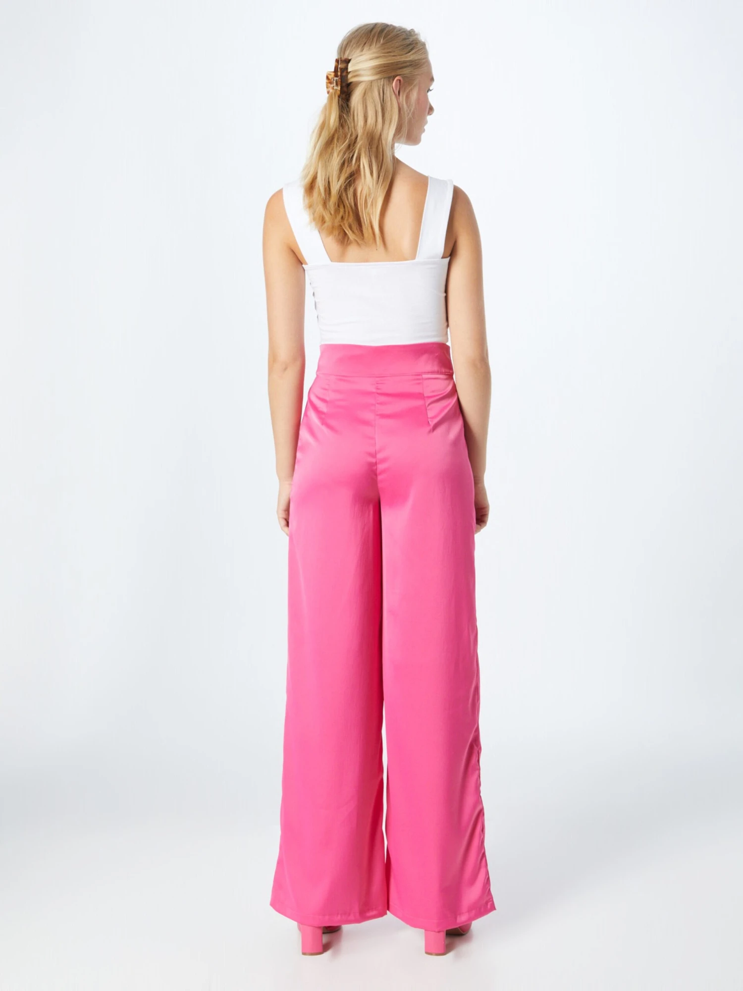 NASTY GAL Bandplooibroeken Wide Leg Bandplooibroek Dames Pink 6 NASTY GAL Bandplooibroeken Wide Leg Bandplooibroek Dames Pink - Afbeelding 4