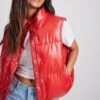 NA-KD Bodywarmers Bodywarmer Dames Rood -Schmuddelwedda Winkel 9f29d1fe9b290710deb8730bc6d2620a