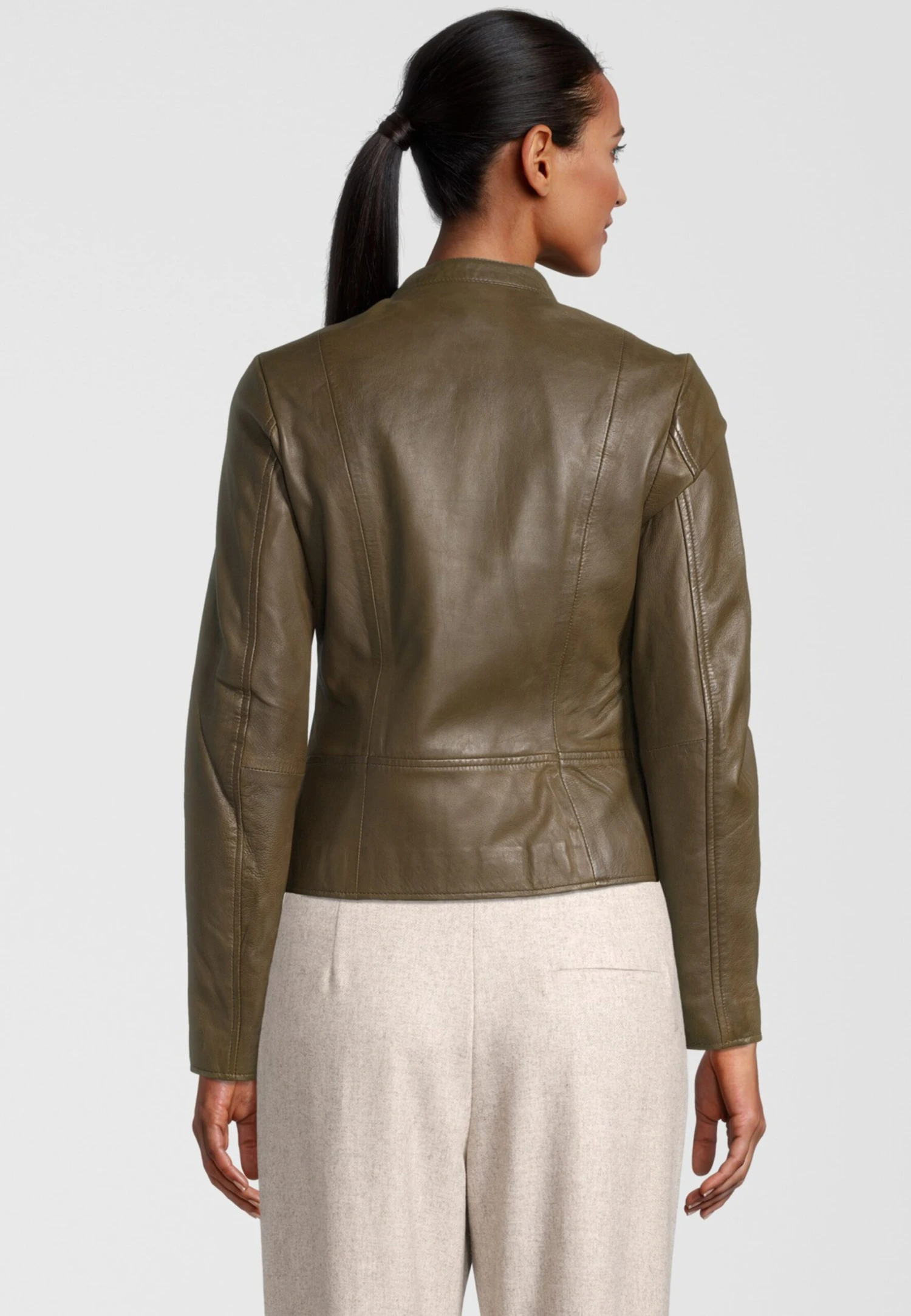 Goosecraft Leren Jassen Tussenjas Anna Dames Groen 6 Goosecraft Leren Jassen Tussenjas Anna Dames Groen - Afbeelding 4