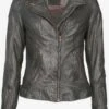Mustang Leren Jassen Tussenjas Ina Dames Donkergrijs -Schmuddelwedda Winkel a21aad3c37622105b6534d2b8b3986bb