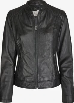 Leren Jassen Tussenjas Moni Dames Zwart