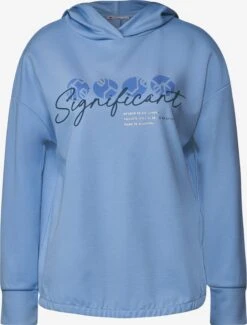 STREET ONE Hoodies Sweatshirt Dames Aqua